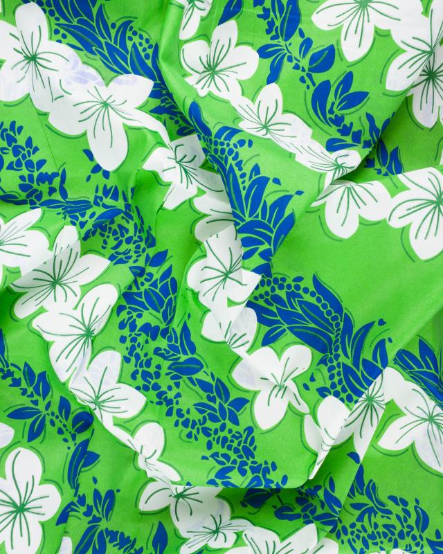 Polynesian fabric TAURA Green - Tissushop